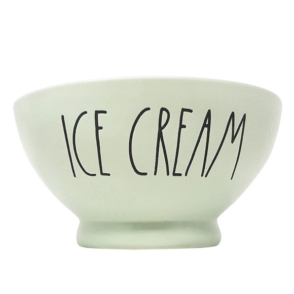 RAE DUNN Artisan Collection by MAGENTA Ice Cream Bowl, Ceramic, Set of 4, Mint - Picture 5 of 6